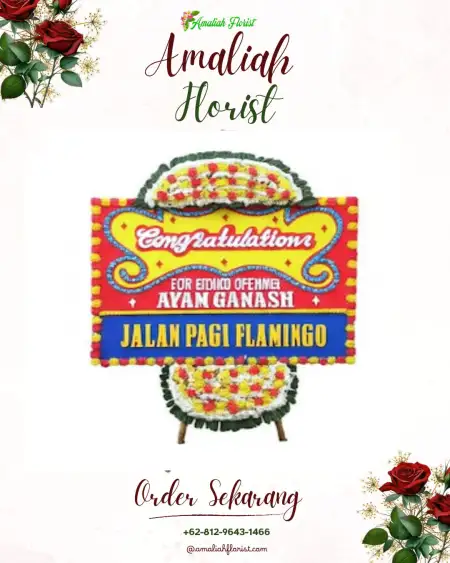 Sewa Papan Bunga Atar Lebar